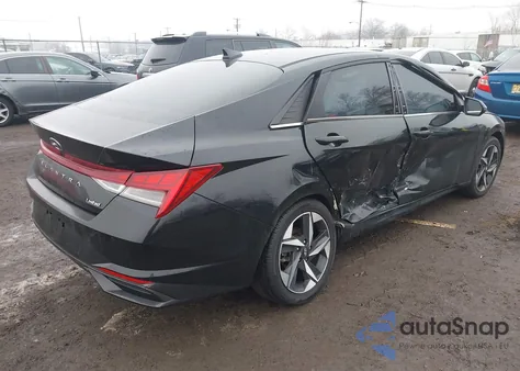 2022 Hyundai Elantra Limited z USA, uszkodzony, nr VIN KMHLP4AG0NU296628